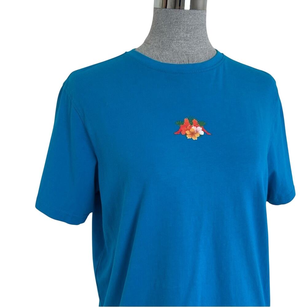 Kappa T-shirt Endless Summer Tropical Flower Hibiscus Sporty Tee - Picture 3 of 8